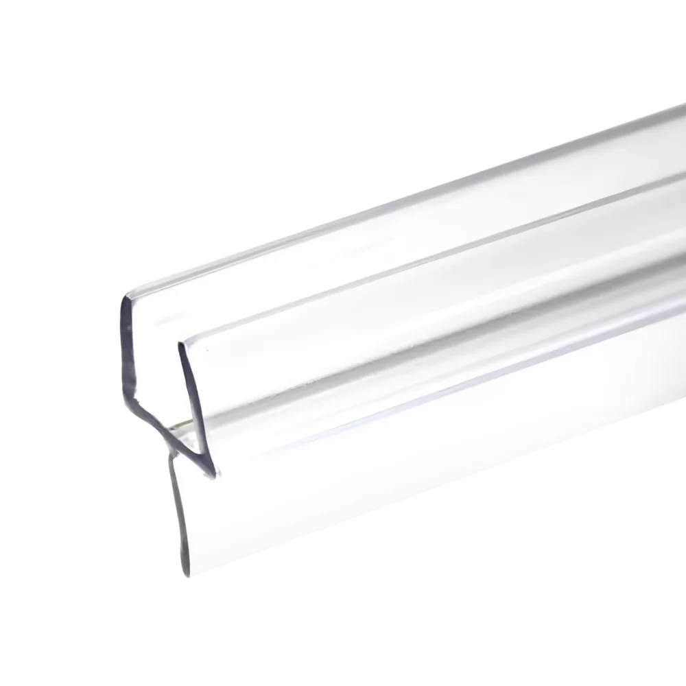 Clear 36" Shower Door Bottom Seal with Wipe for 3/8" Glass