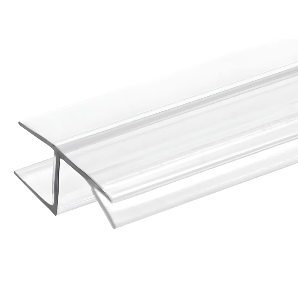 Ultra Clear 95" Shower Door H-Jamb Side Seal w/ Vinyl Insert, 3/8"