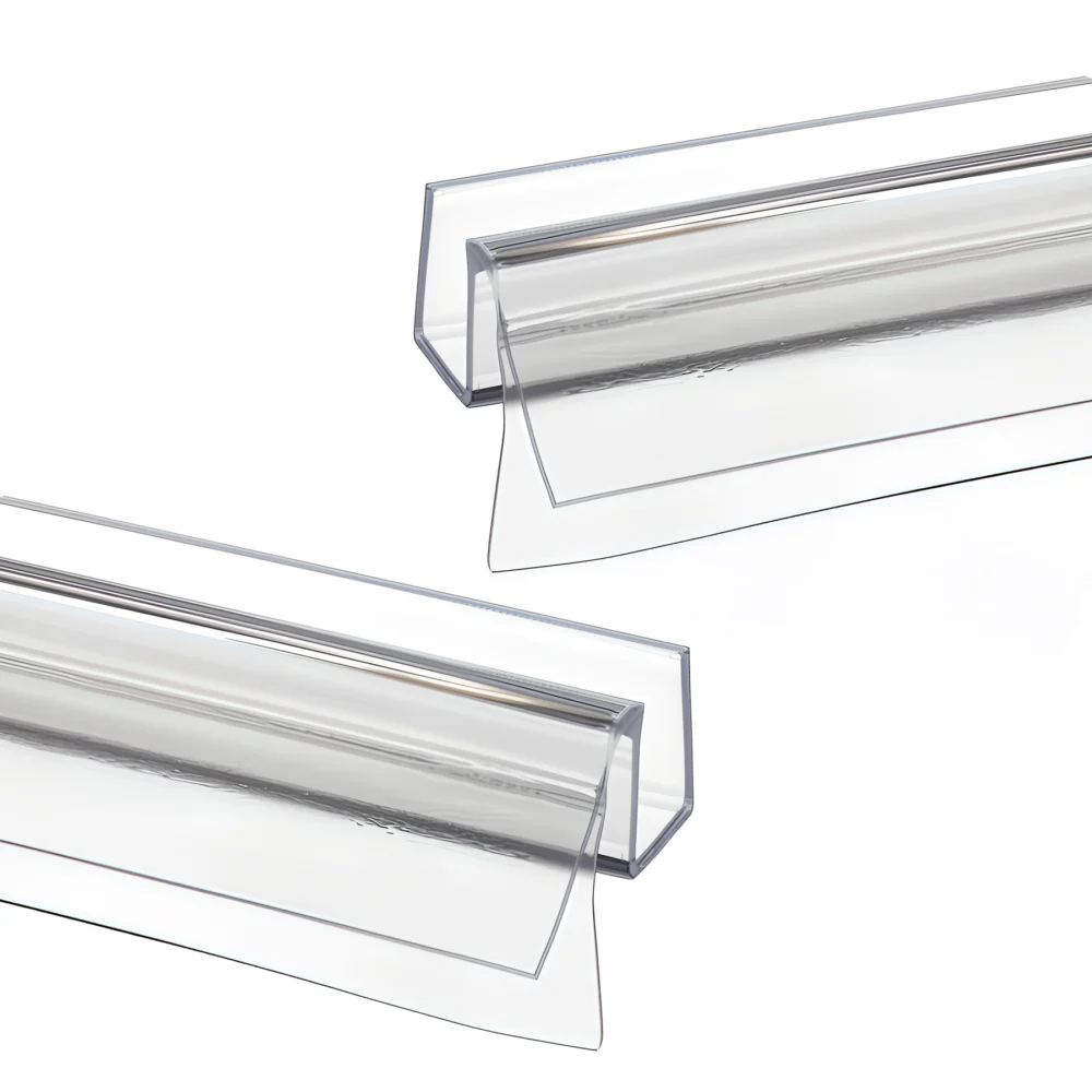 3/8 In. x 36 In. Frameless Shower Door Bottom Seal with Drip Rail - Image 6