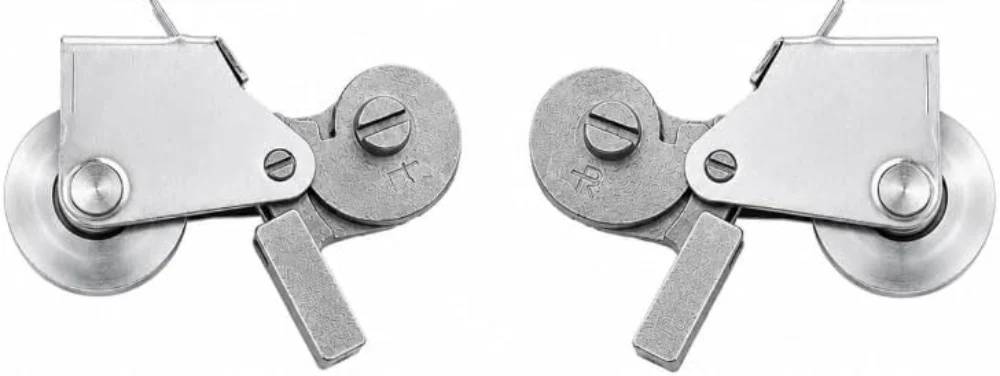 KC Hardware Sliding Patio Screen Door Roller Pair - Left & Right Hand Replacement Rollers, 1" Steel Wheels, Heavy-Duty Steel Housing, Bottom Roller Assembly for Patio Screen Doors - Image 5