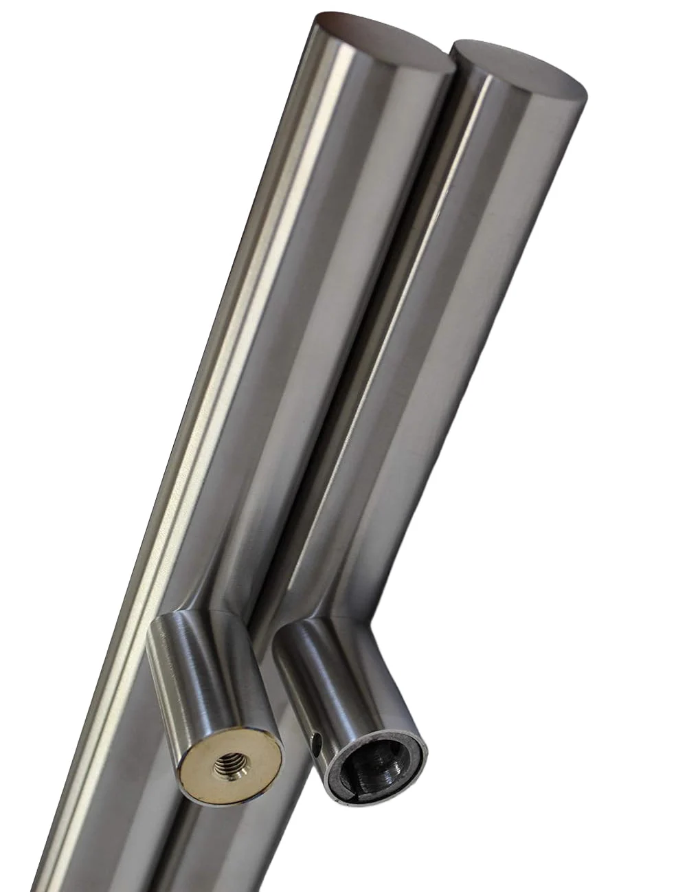 Stainless Steel H Pull Door Handle 48 in Double-Sided Chrome Nickel - Image 3