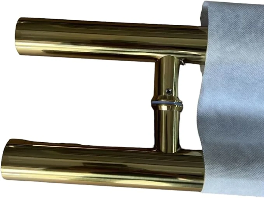 Gold Stainless Steel H Pull Door Handle 48 in Double-Sided - Image 2