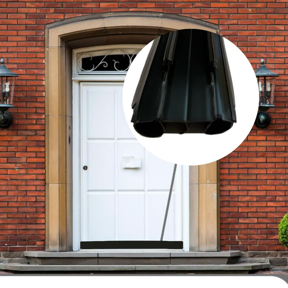 KC Hardware Dark Brown Vinyl Door Bottom Sweep with Notched Kerfs 36 in - Image 7