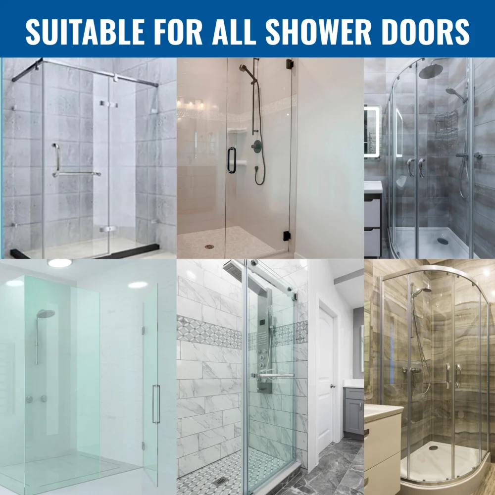 Clear Shower Door Bottom Seal with Wipe for 1/4" Glass, Cut-to-Fit 36" - Image 6