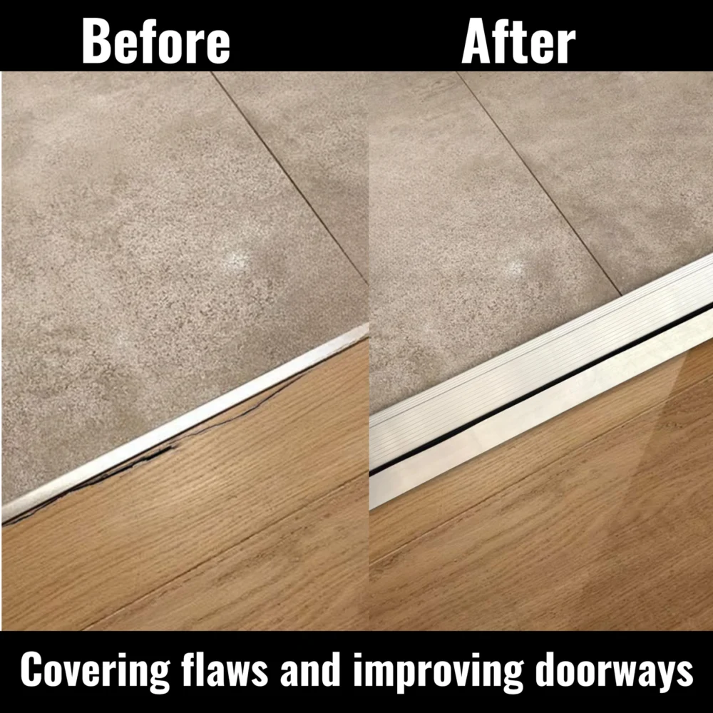 Adjustable Aluminum Exterior Door Threshold with PVC Insert, 36 in - Image 6