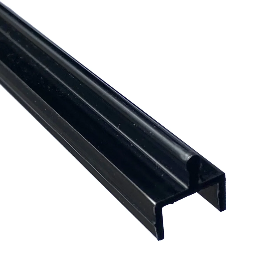 Black Aluminum Sliding Screen Door Bottom Track Replacement, 72"