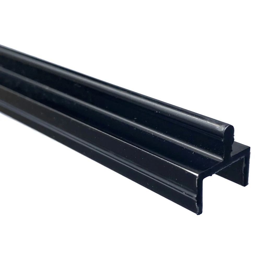 Black Aluminum Sliding Screen Door Bottom Track Replacement, 72" - Image 5