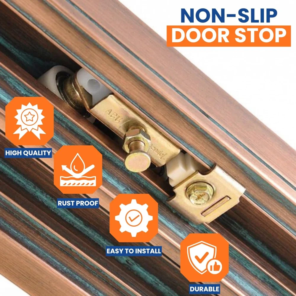Sliding Door Track Stop Pocket Door Stopper 2 Pack for Sliding Doors - Image 4