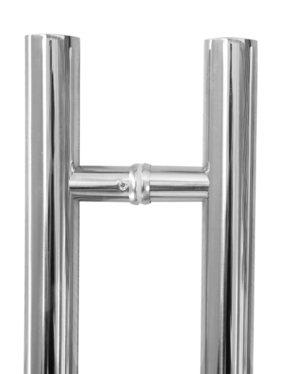 24" Chrome Polished Stainless Steel H-Shaped Push Pull Door Handle - Image 3