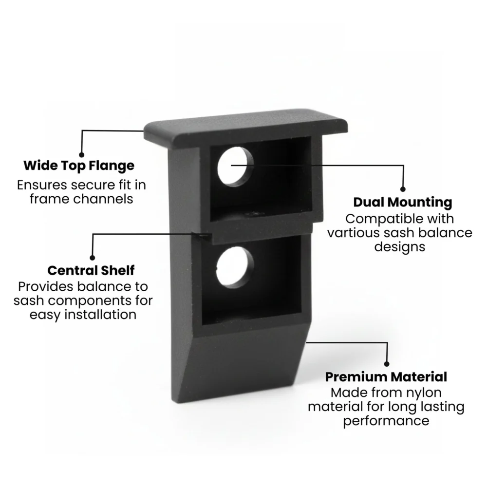 Nylon Window Sash Cam Replacements for Channel Balances – Black or White, 2-Pack & 10-Pack - Image 3