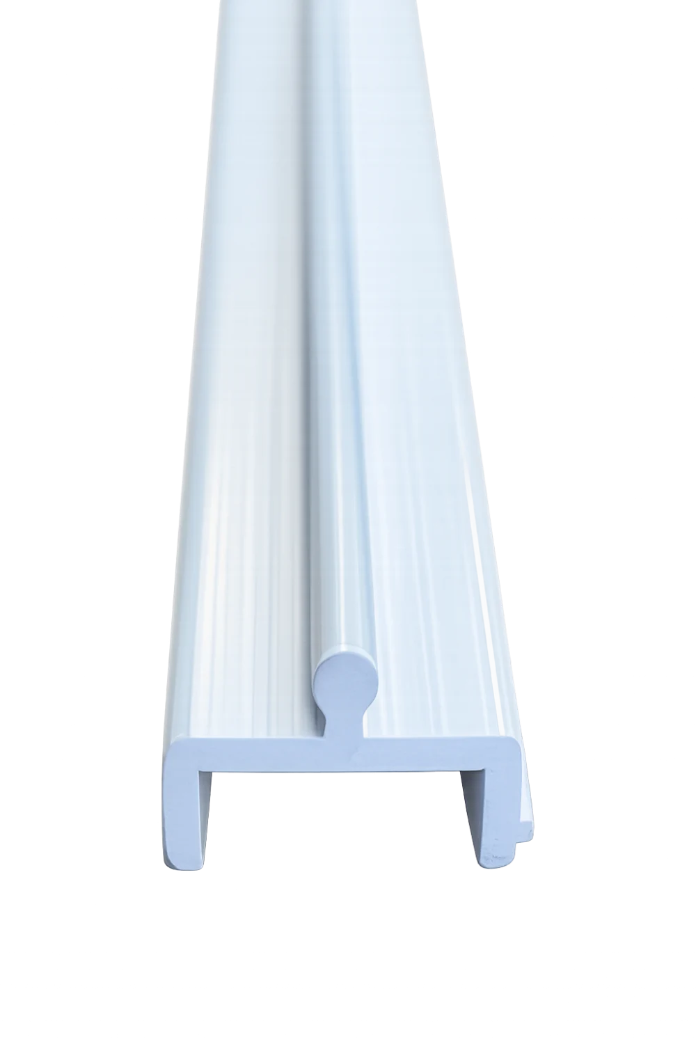 72 In & 96 In Lengths | 3/4 In Wide Sliding Screen Door Bottom Track Replacement - White Vinyl