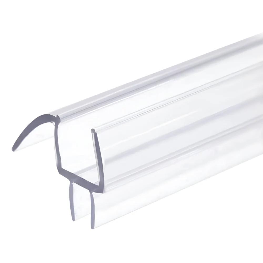 1/2-Inch Glass – 39-Inch Frameless Shower Door Bottom Seal with Drip Rail