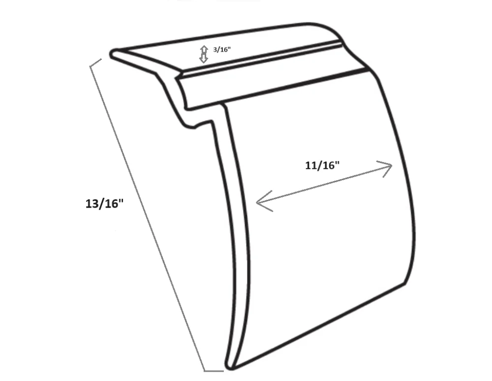 White Snap-In Vinyl Glazing Bead Window Seal, 72 in or 96 in - Image 2