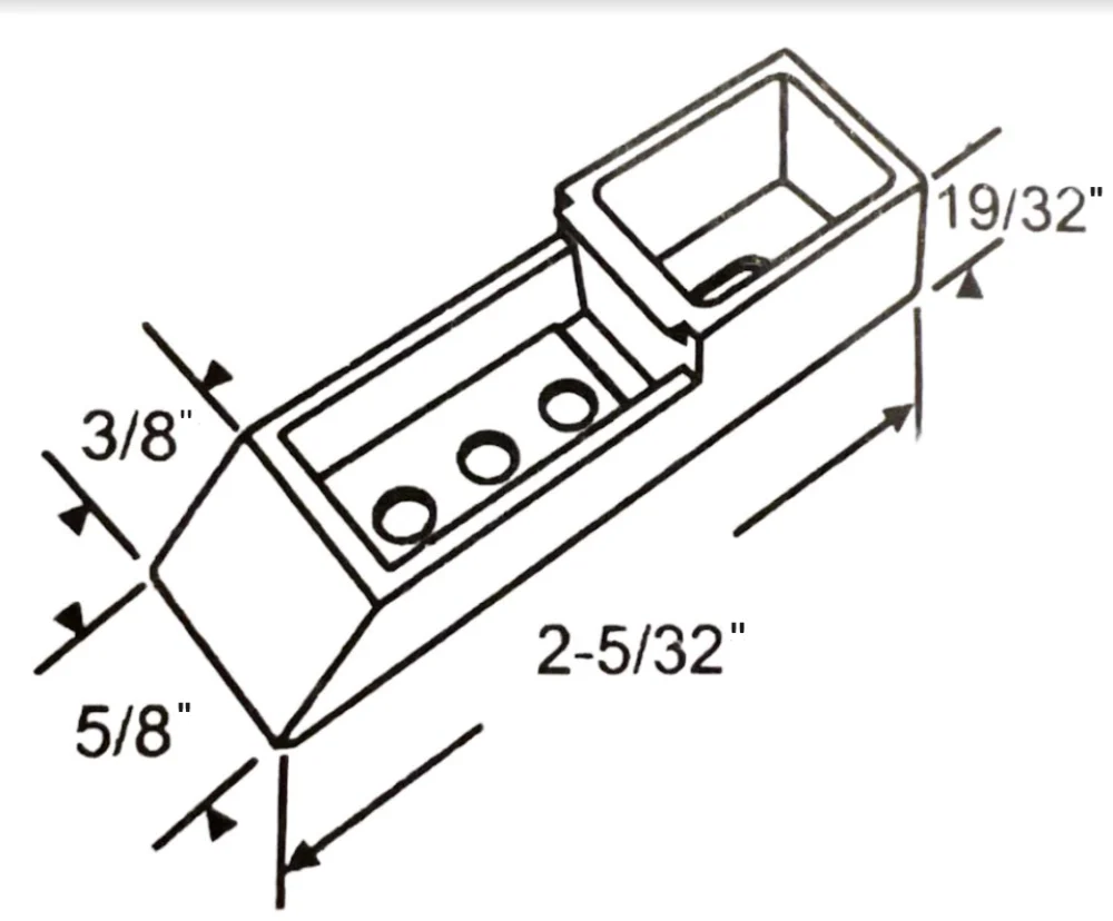KC Hardware 2-3/16 in. Window Channel Balance Sash Cams Replacements, White (Pack of 2) - Image 2