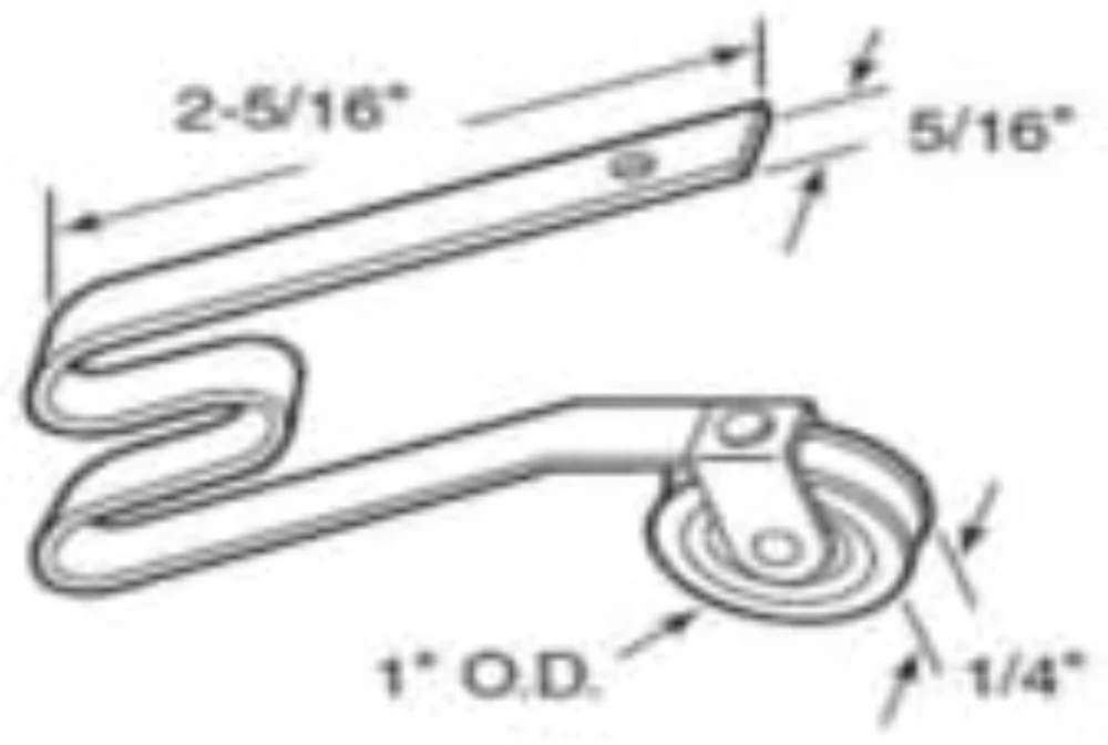 1 in Screen Door Tension Spring Roller for 1-3/4 in Doors, Pack of 2 - Image 2