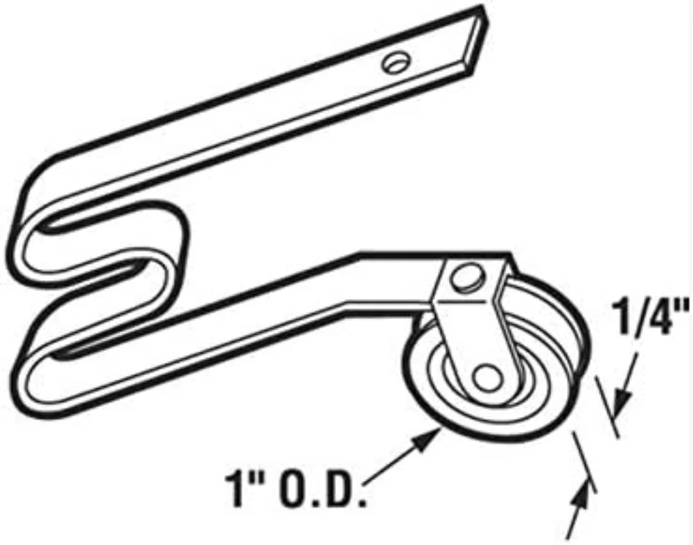 1 in Screen Door Tension Spring Roller for 1-3/4 in Doors, Pack of 2 - Image 3