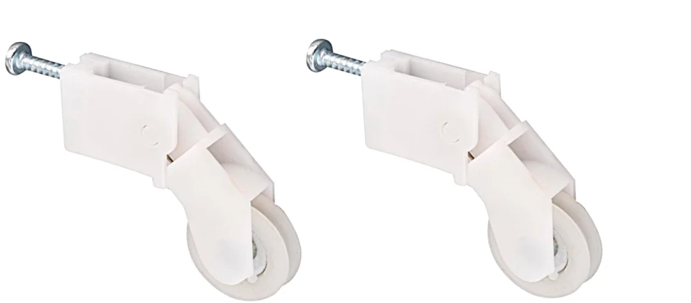 Sliding Screen Door Nylon Roller, 1 in Wheel, White, Pack of 1 or 2 - Image 2