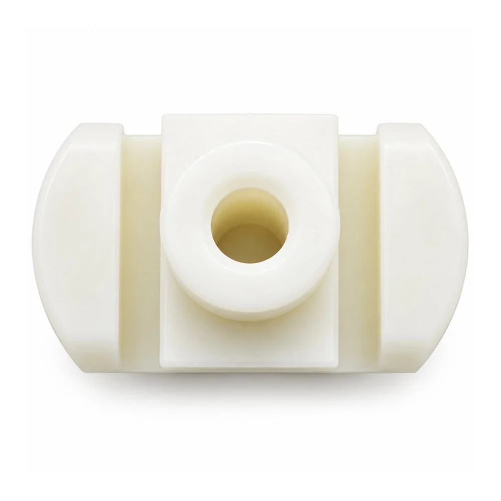 Nylon Drawer Guide 37/64" x 9/16" with 5/16" Top Opening – White, 4 Pack - Image 5