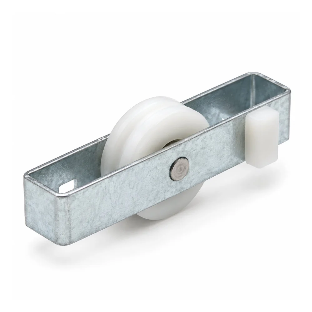 Sliding Window Roller Assembly – 5/8" Nylon Wheel, 1-1/2" Metal Housing – 2 Pack