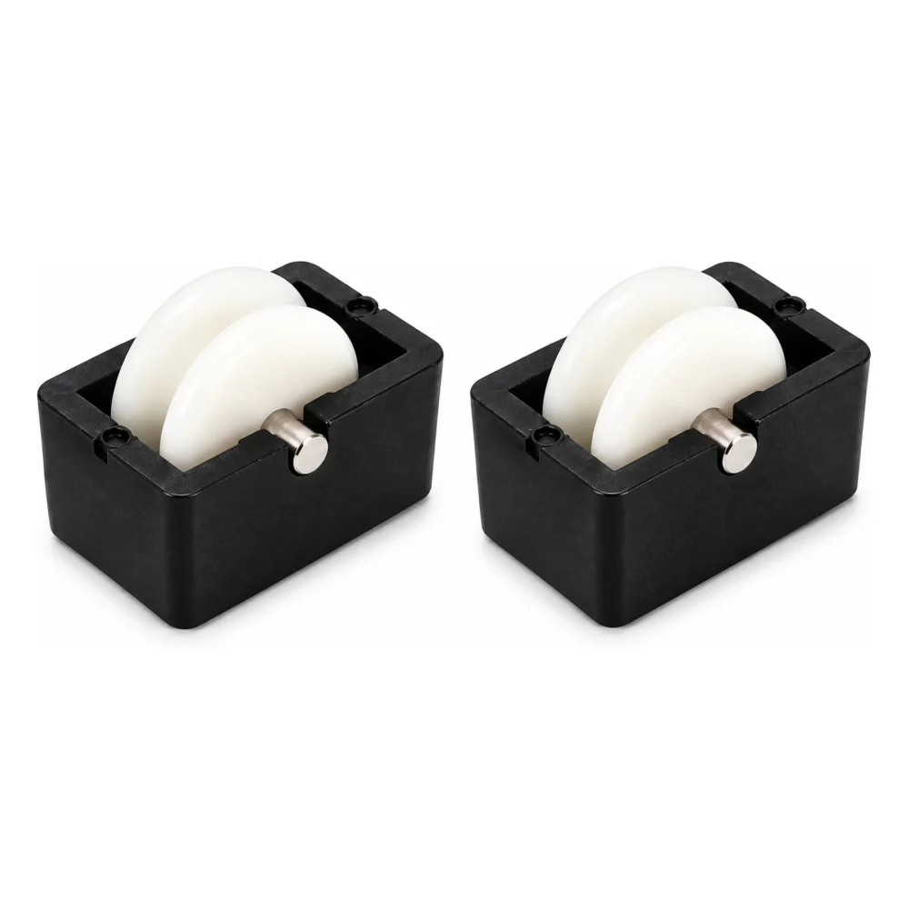 Nylon Sliding Roller Assembly – 17/32" Wheel for Sliding Doors & Windows, Pack of 2